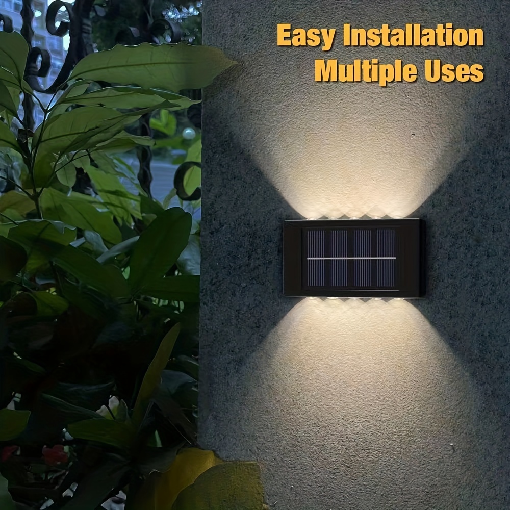 Solar wall light detail