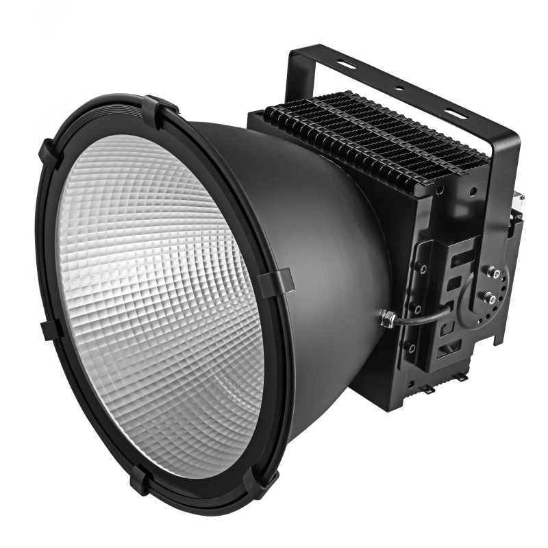 High Power 220V 110V Aluminum 500W LED High Low Bay Light with Tempered Glass