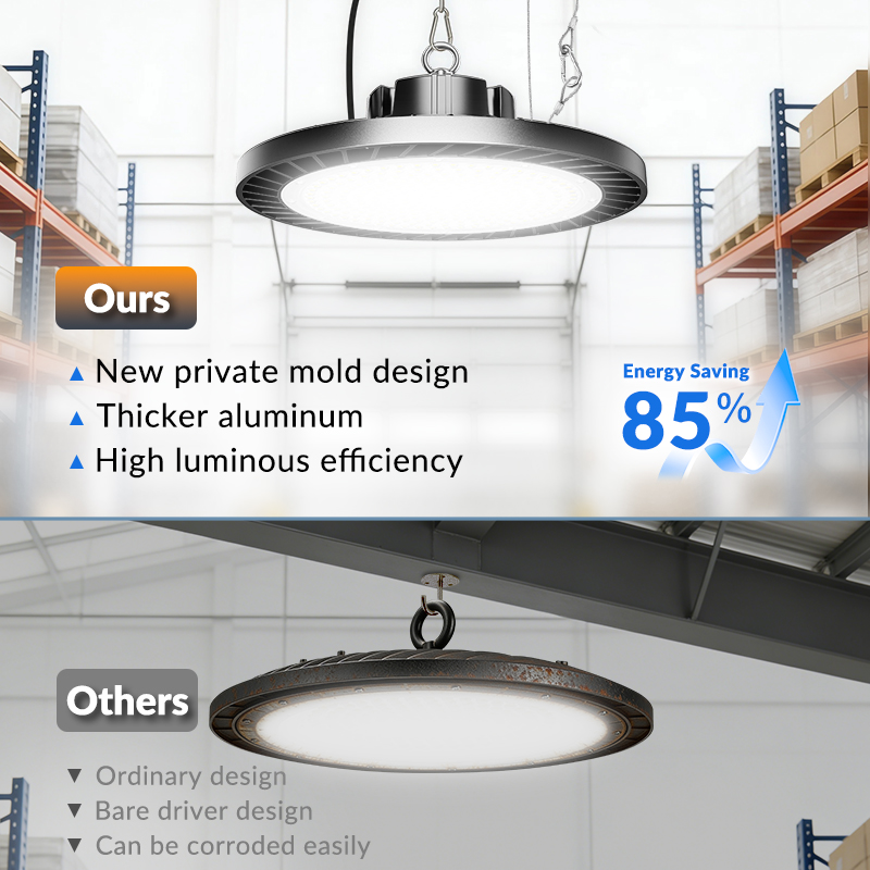 Super Bright 150W 200w 300W Ufo Led High Bay Light Indoor Industrial Lighting Led Lamp For Garage Factory Workshop Warehouse