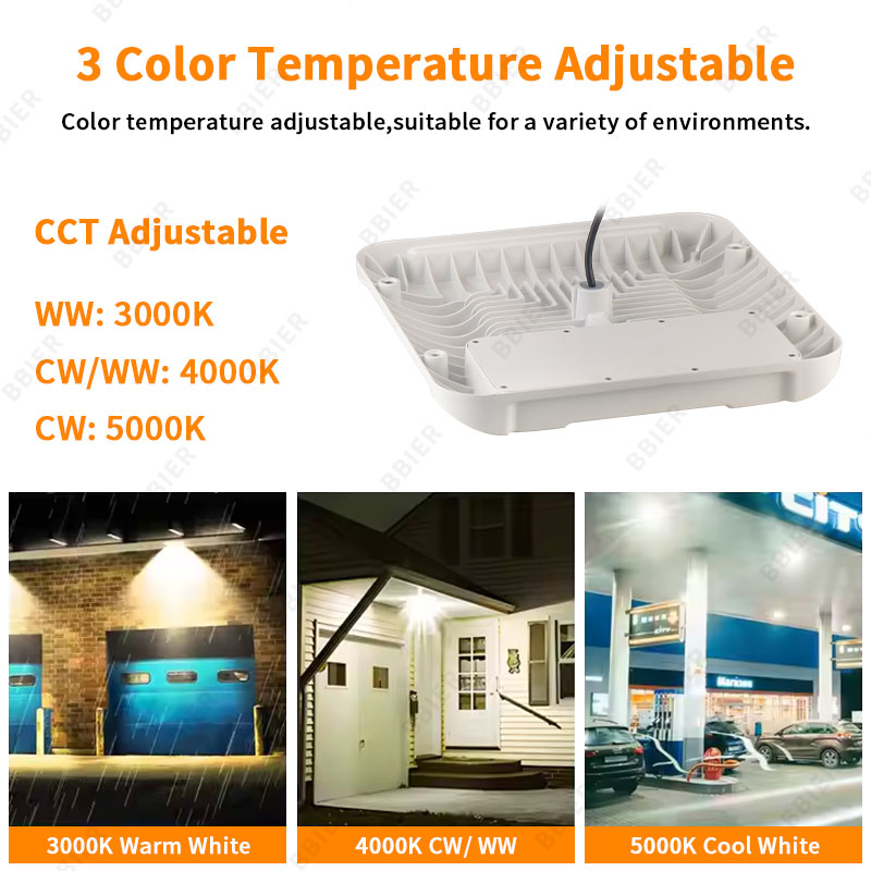 Canopy Illumination US in Stock 45W 70W 100W 150W 240W Commercial Lighting Parking Garages Gas Stations Fixture LED Canopy Light