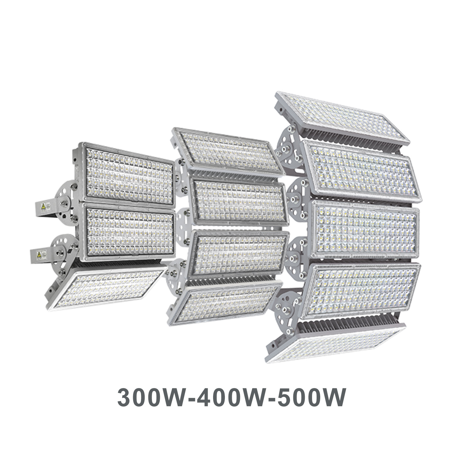 Grey LED Floodlight IP67 Waterproof High Lumen Stadium Light for Football Field Sports Court Warehouse Outdoor Lighting