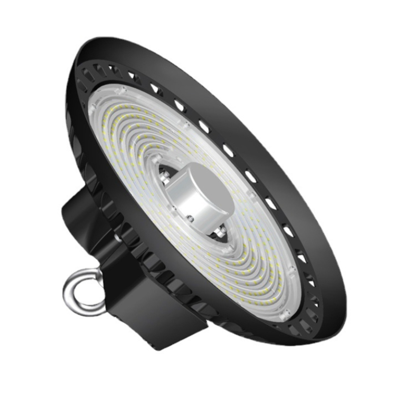 UFO LED High Bay Light with Motion Sensor Beam Angel 30 Degree Factory IP65 IK10 Low Bay Lamp for Warehouse Hanging Lamp