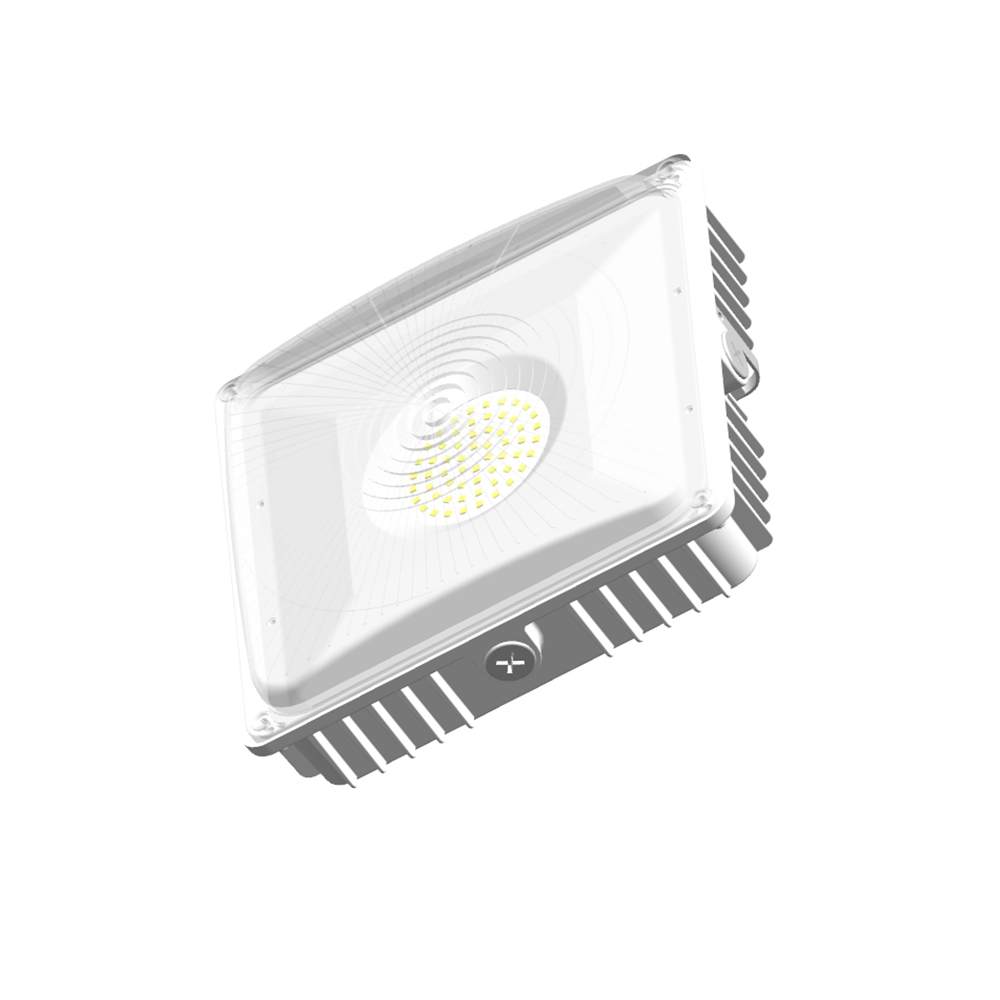 5-Year Warranty LED Canopy Lights 70W AC100-277V 8750Lumens Waterproof IP65 Canopy LED Light Square Led Canopy Light Fixture