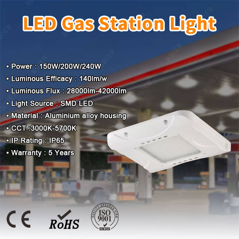 Canopy Illumination US in Stock 45W 70W 100W 150W 240W Commercial Lighting Parking Garages Gas Stations Fixture LED Canopy Light