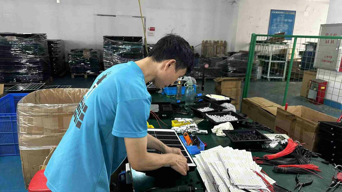 Quality inspection of finished LED lighting products at Merak