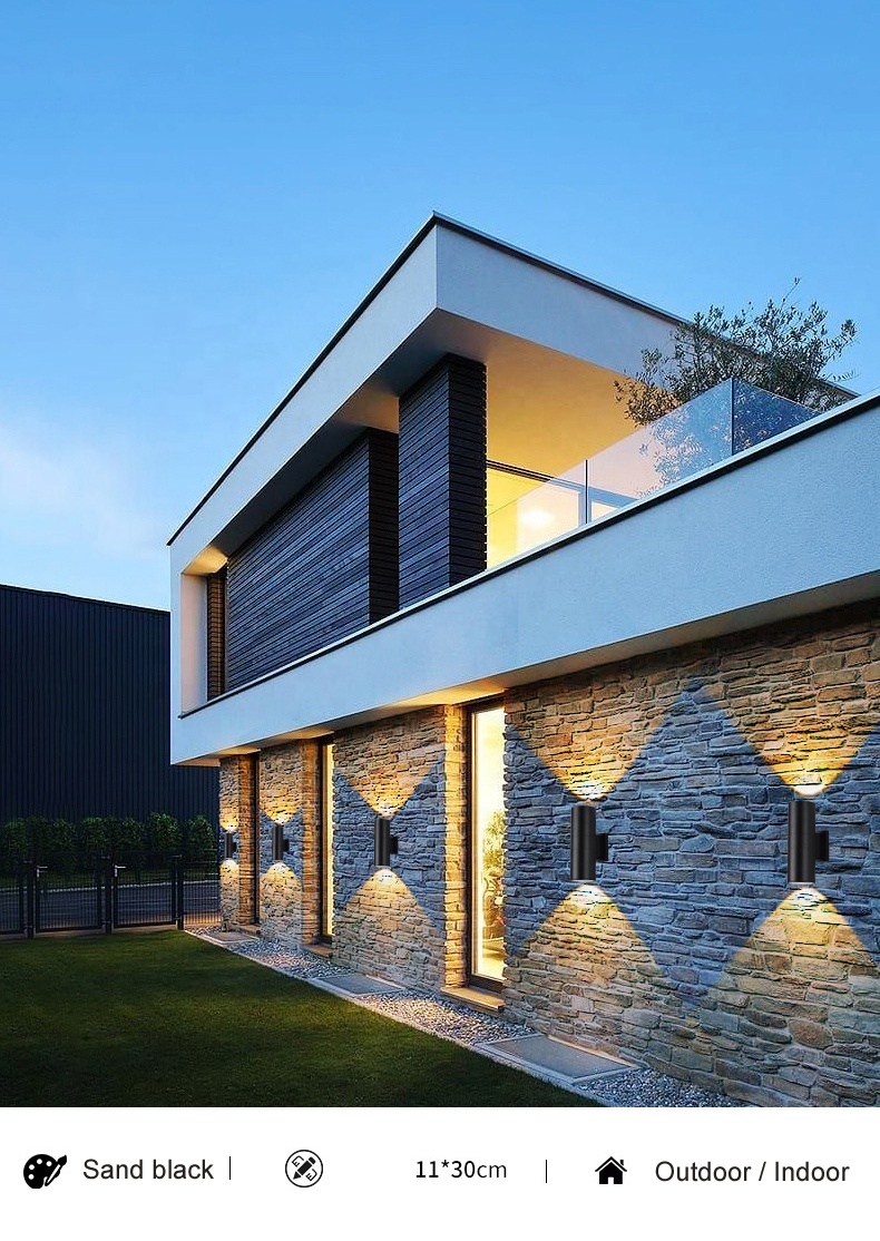 High Quality Modern Simple Garden Balcony Decoration Wall Panel IP65 Waterproof Outdoor Led Wall Pack Light