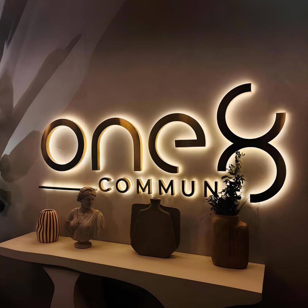 Custom Outdoor Advertising LED Backlit Letter Lights Signage Acrylic Stainless Steel Logo Illuminated Business Alphabet Signs