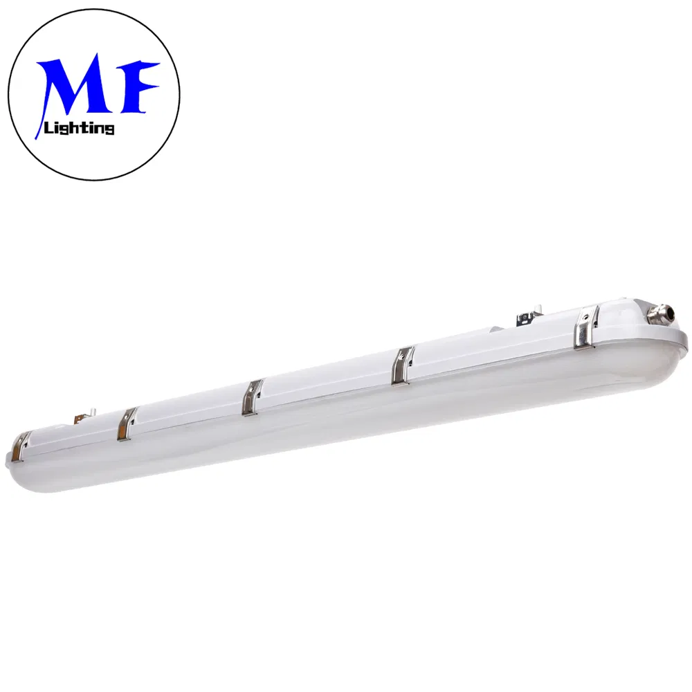 Factory Price 2FT 4FT 5FT IP66 Waterproof 20-60W Linkable Motion Sensor LED Tri-Proof Tube Light Tunnel Light Vapor Tight Light for Tunnel Railway Train