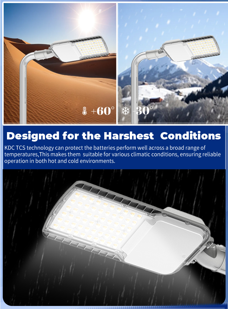 KDC Wholesale Die Casting Solar Powered Led Street Light Split