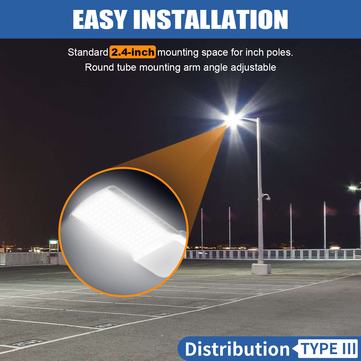 Outdoor Street Light US in Stock Public Lighting 200w 150w 100w Lampadaire LED Parking Lot Area Post Flood Lights Road Lamp