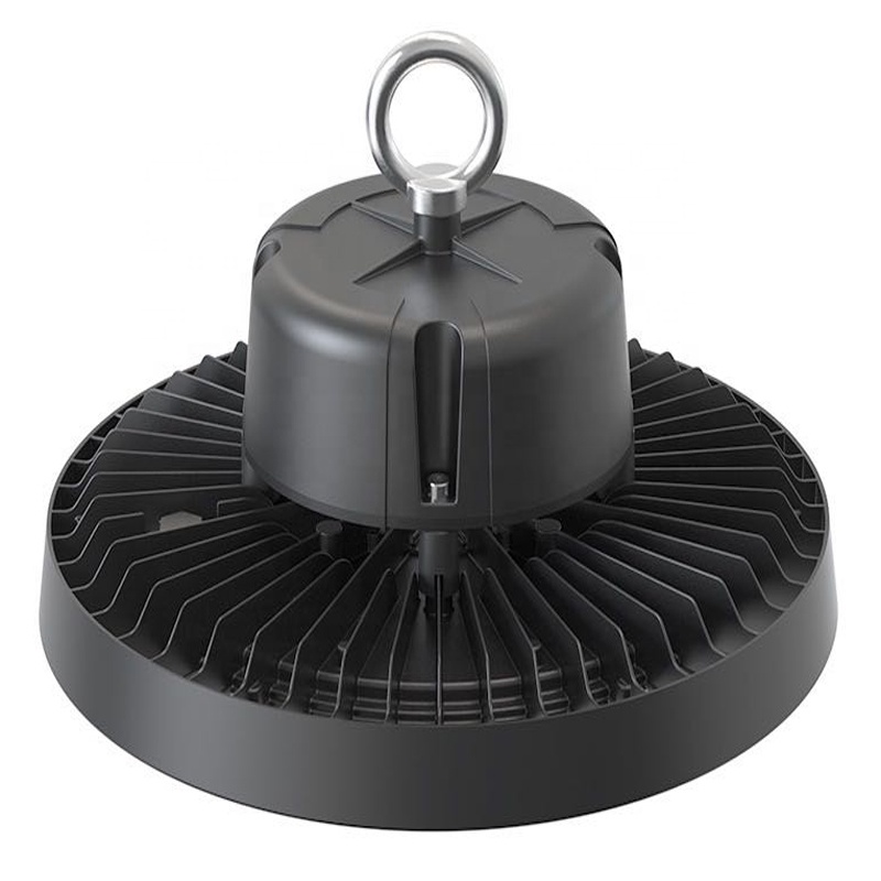 High Bay Light Low Bay Lamps UFO High Bay Light 200w 150W 100w Aluminum Black Color Highbay Warehouse Logistic Led Lighting