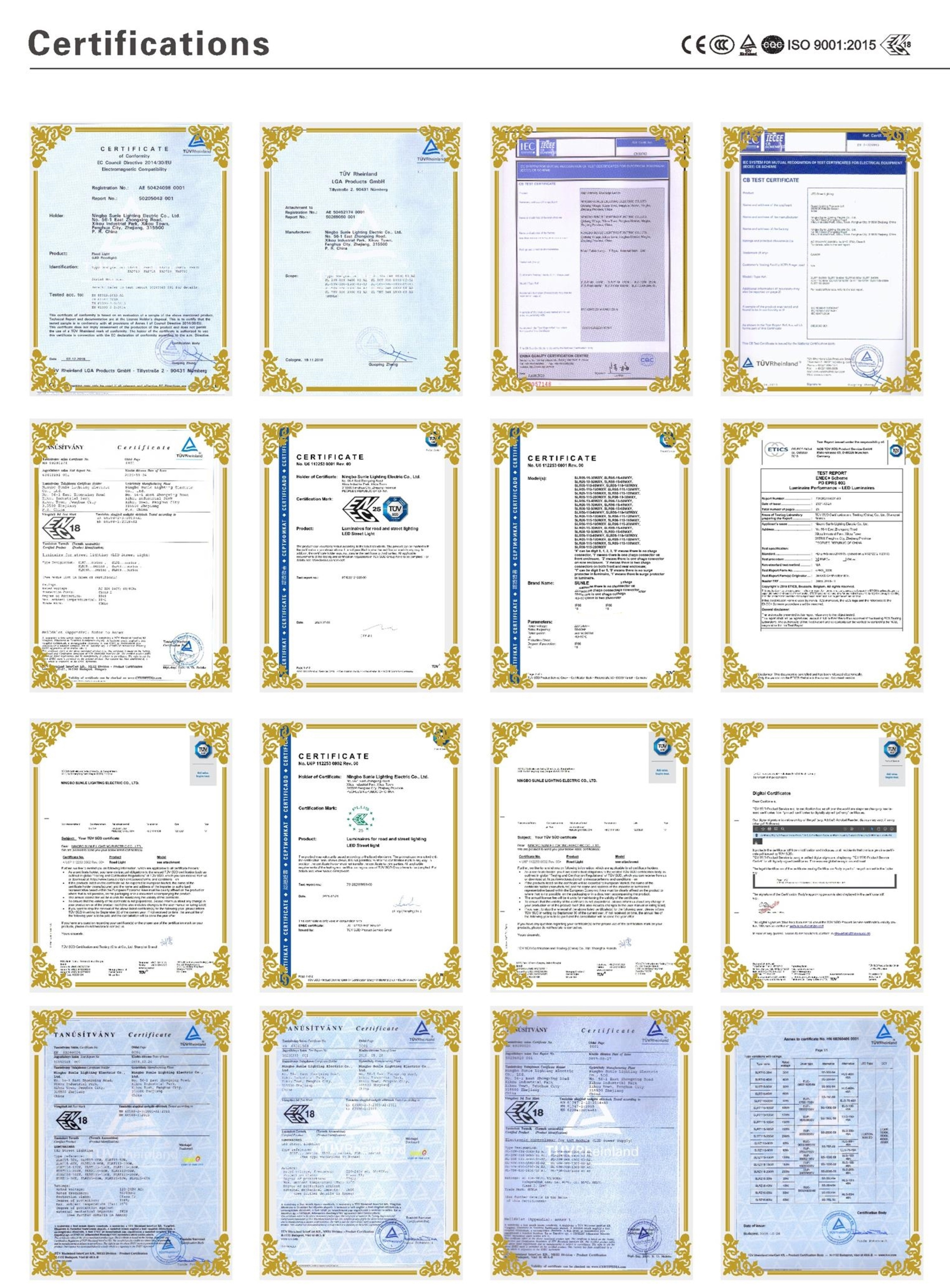 Certificates