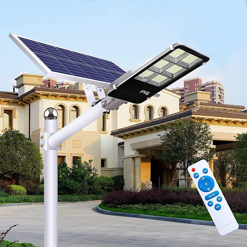 Solar Lamp 10w 20w 30w 50w 100w 200w 300w Remote Control IP65 Outdoor Waterproof Aluminum Intelligent LED Solar Street Light