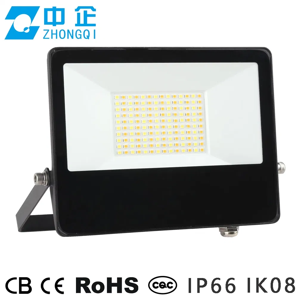 LED Flood Light IP66 130lm/W 3000K Ik09 Toolless High Lumen Anti-Glare Quality Waterproof Dali Dimmable Sensor 5 Years Warranty OEM ODM 10W 20W 30W CE