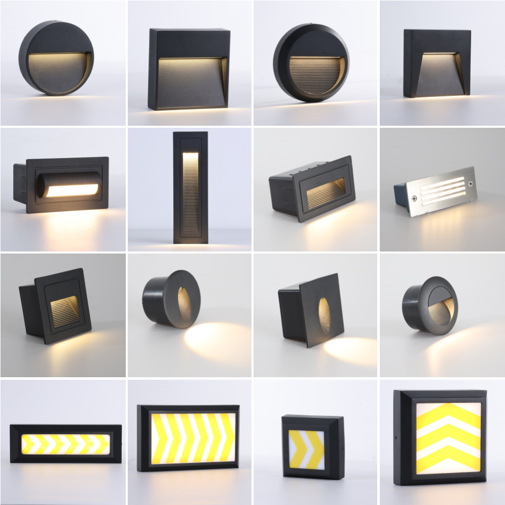 Outdoor IP65 Waterproof Surface Mounted Aluminum Floor Light Wall Lamp Step Light Car Ramp Lamp LED