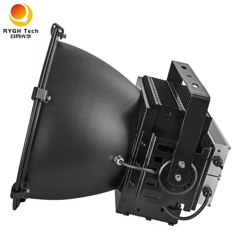 High Power 220V 110V Aluminum 500W LED High Low Bay Light with Tempered Glass