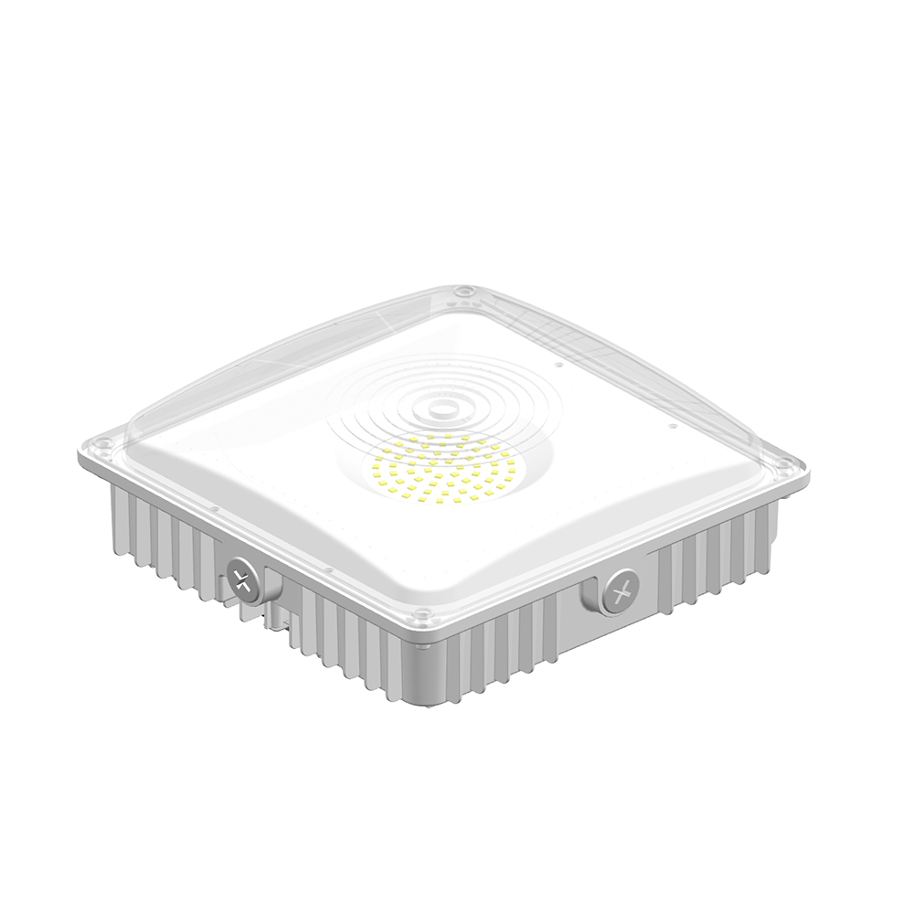 5-Year Warranty LED Canopy Lights 70W AC100-277V 8750Lumens Waterproof IP65 Canopy LED Light Square Led Canopy Light Fixture
