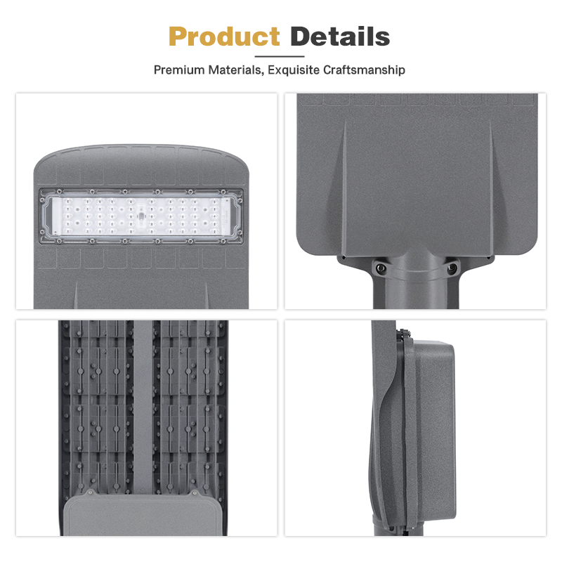 Long Life Energy Saving Waterproof Outdoor Die Cast Aluminum Housing LED Street Lights for Village Lanes Community Roads