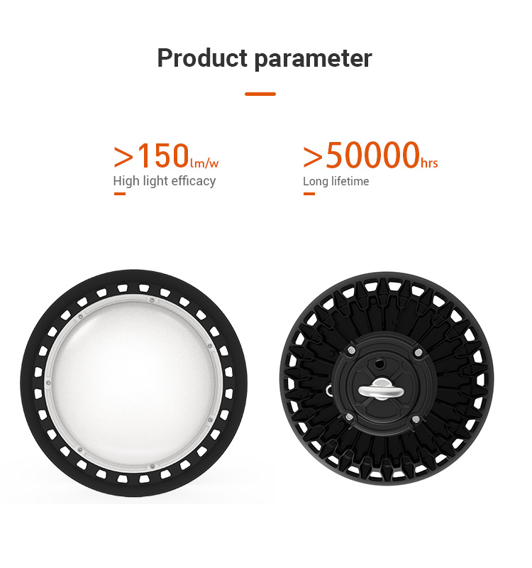 American Warehouse 100W 150W 200W 400W UFO LED Garage Canopy Light High Bay for Industry with Aluminum Body IP65 Rating