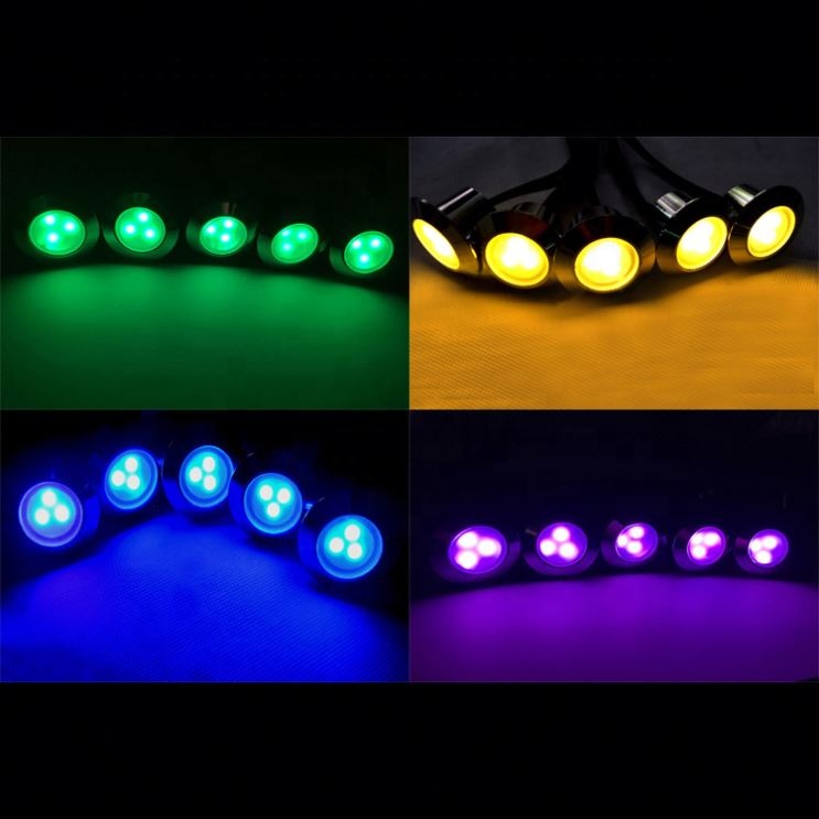 12V 0.25W Outdoor Deck Step LED Underground Lighting for Square Landscapes IP68 Aluminum Lamp Body