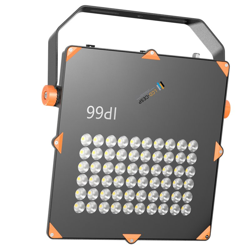Narrow Beam Angle ADC12 Aluminum Alloy LED Floodlight 100W-800W IP67 IP68 Ik08 120-160lm/W 100-277VAC or 24VDC for Outdoor Garden, Factory, and Wall Lighting