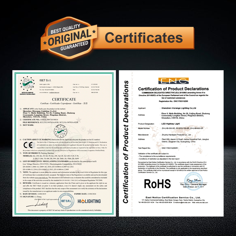 Certificates