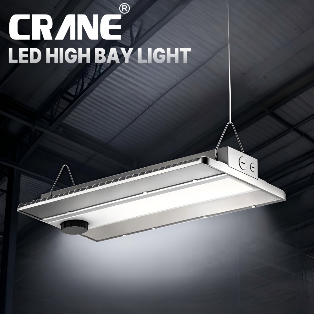 200W Industrial High Bay Light 3000-6500K SMD3030 Chip Aluminum IP54 Sensor 5-Year Warranty Factory Warehouse Workshop