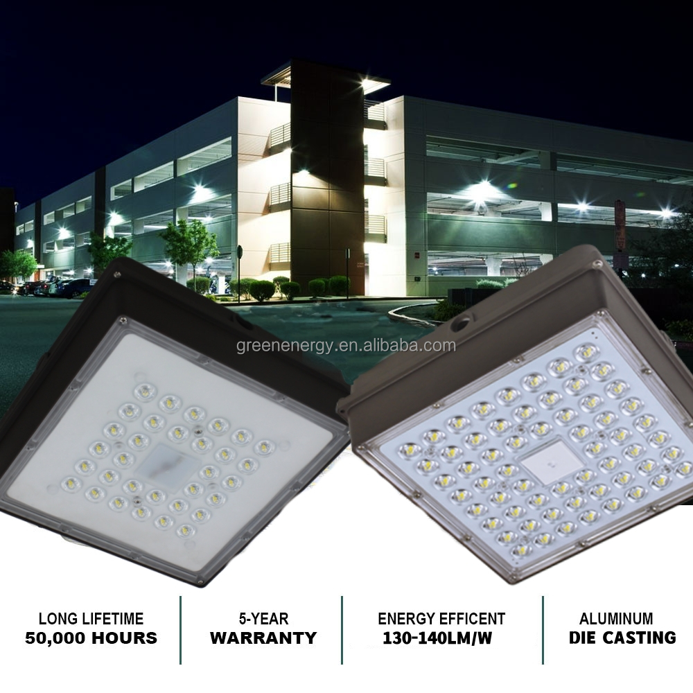 10KV 20KV Flicker Free Explosion Proof Gas Station Led Canopy Light ETL FCC SAA BIS 60w 80w 100w120w 140w 200w