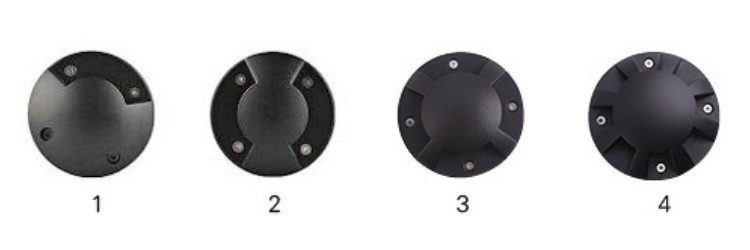 Inground step lamp showcase