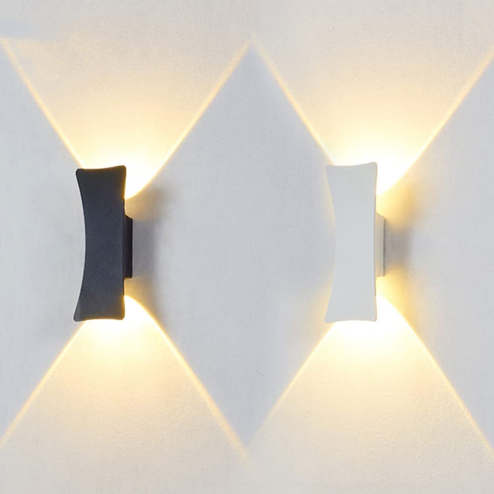 Modern LED Outdoor Wall Pack Light up and Down Glow Waterproof Sconce Light Fixtures Indoor Outdoor Aluminum Wall Lamp