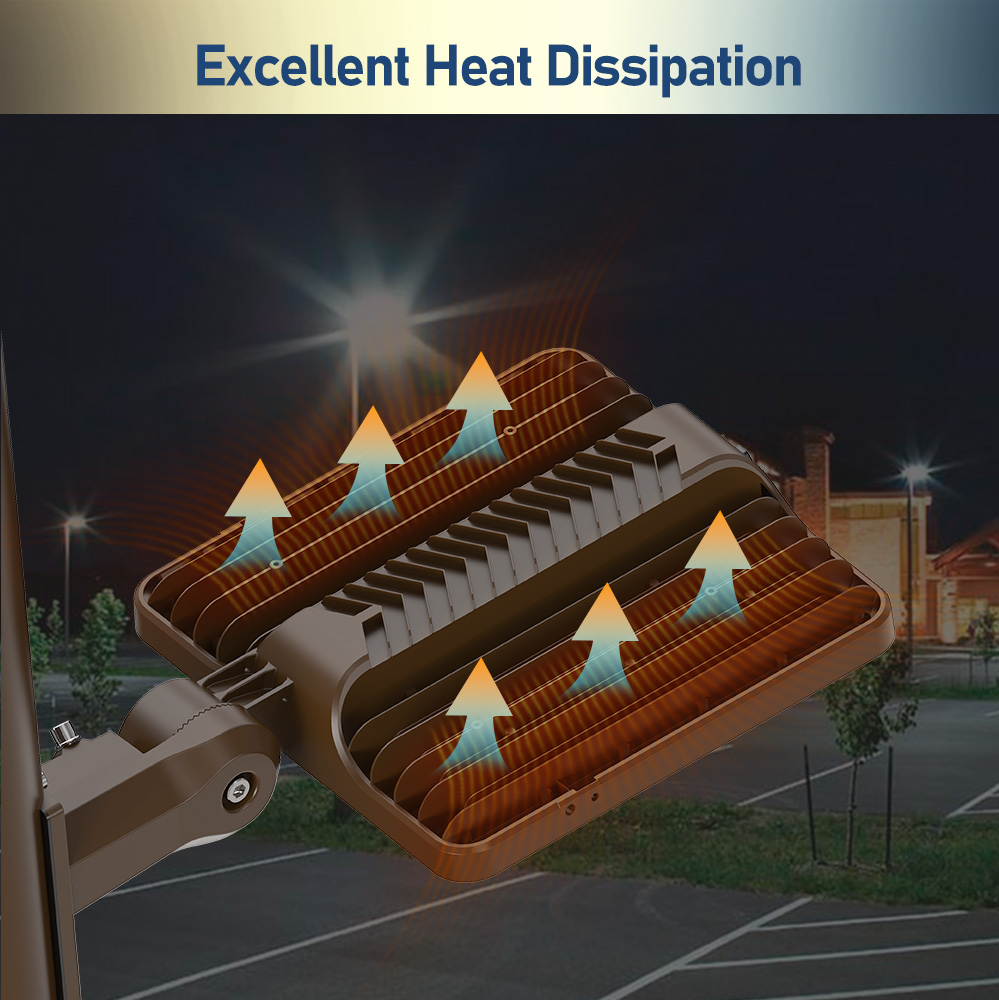 Factory Direct High Quality Parking Lot Light Fixture 300W LED Area Light CCT Selected Adjustable LED Street Light