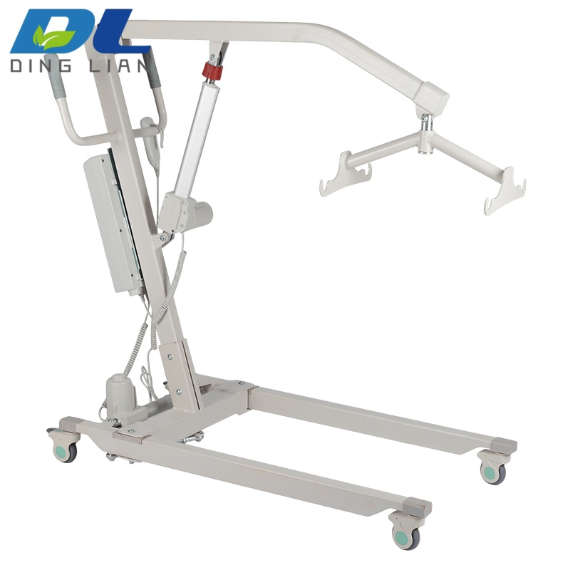 Multi Functional Four Wheel Patient Friendly Medical Equipment Mobile Electric Transfer Lift with Hook