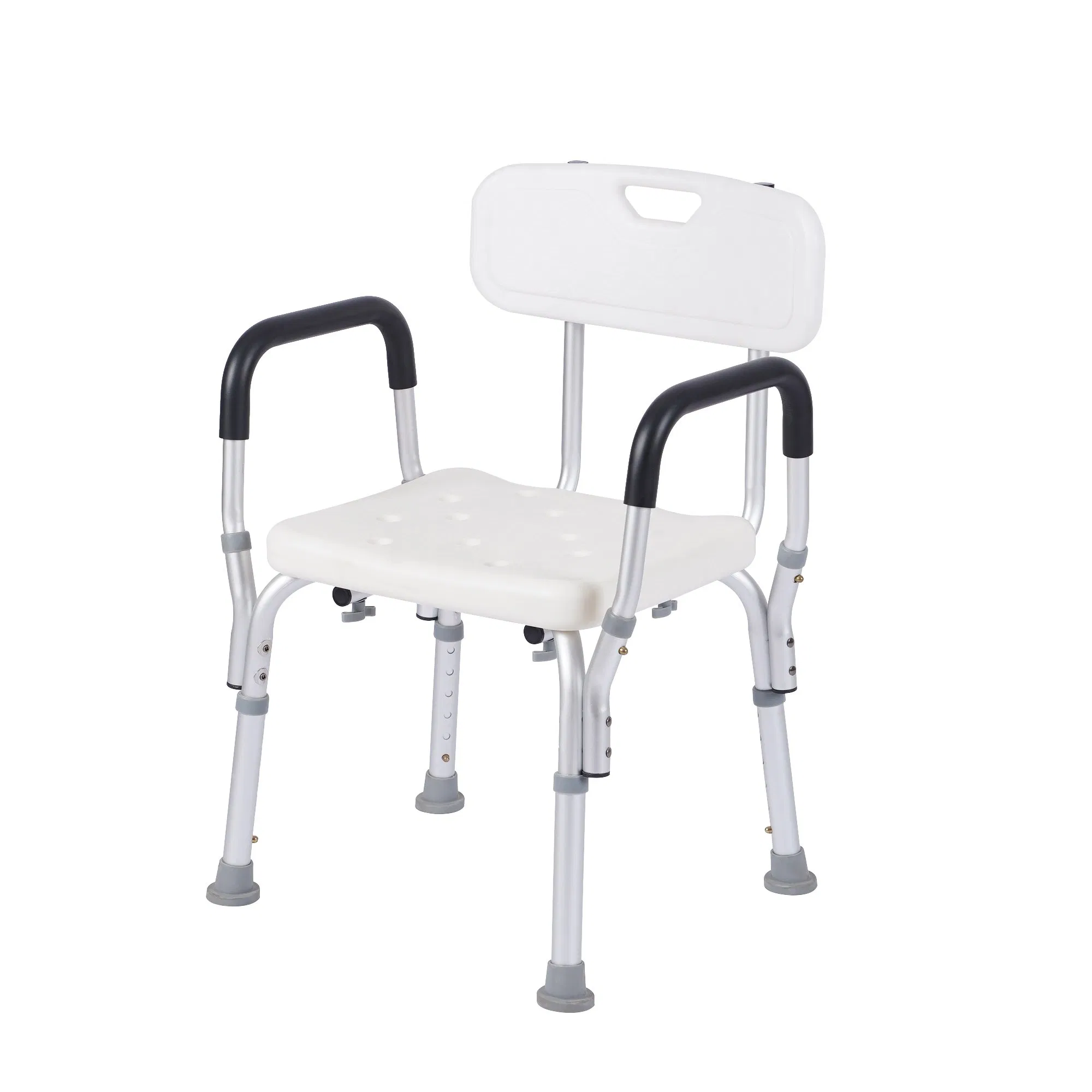 Shower Chair Bath Stool Seat with Armrest and Backrest Bath Stool Adults Elderly and Disabled