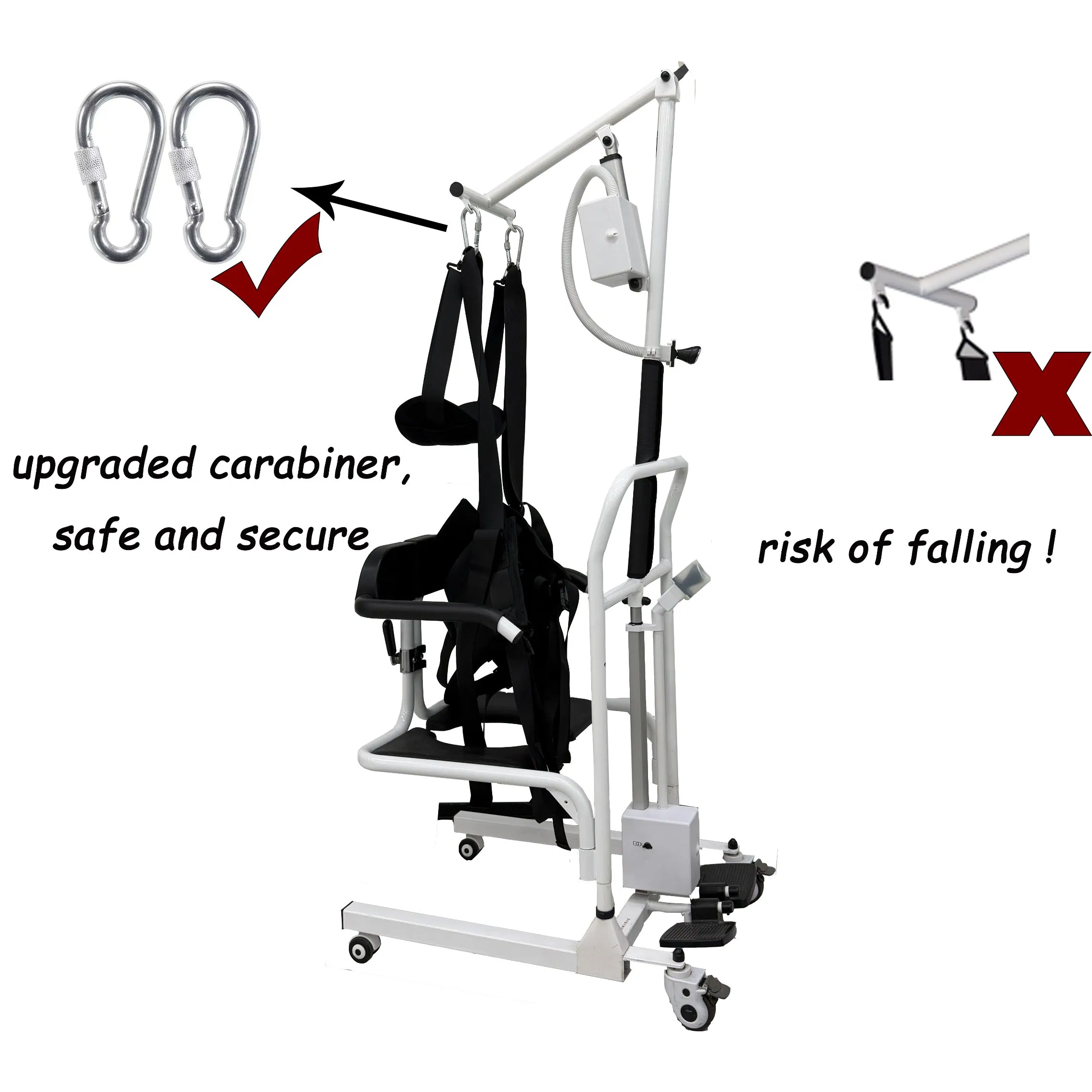 Premium Transfer and Shower Chair for Toilet Patient Sling Lift Medical Equipment