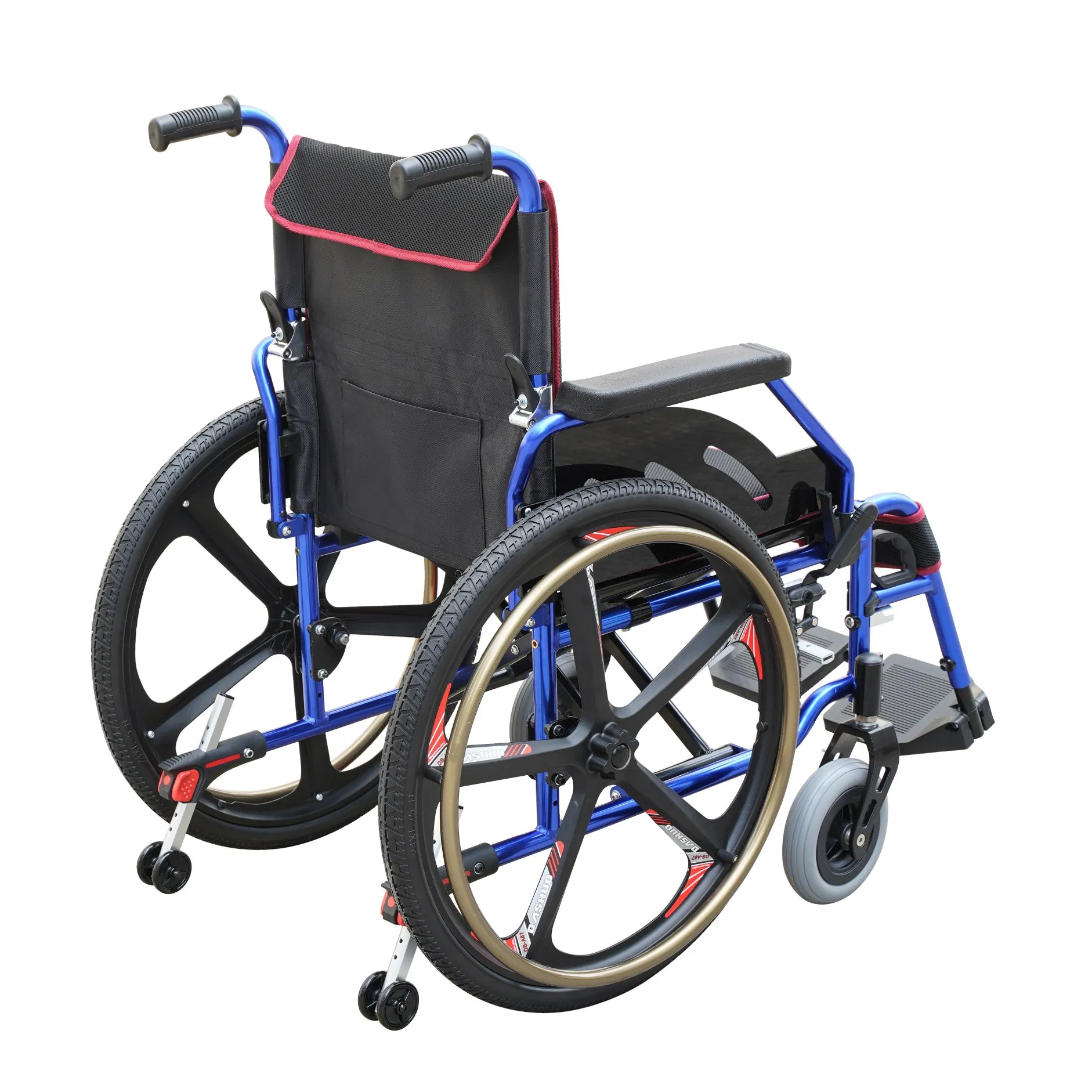 Reclining Back Mobility Power Mannual Wheelchair Rear 22/24 Inch Wheel Disability Scooter Medical Equipment