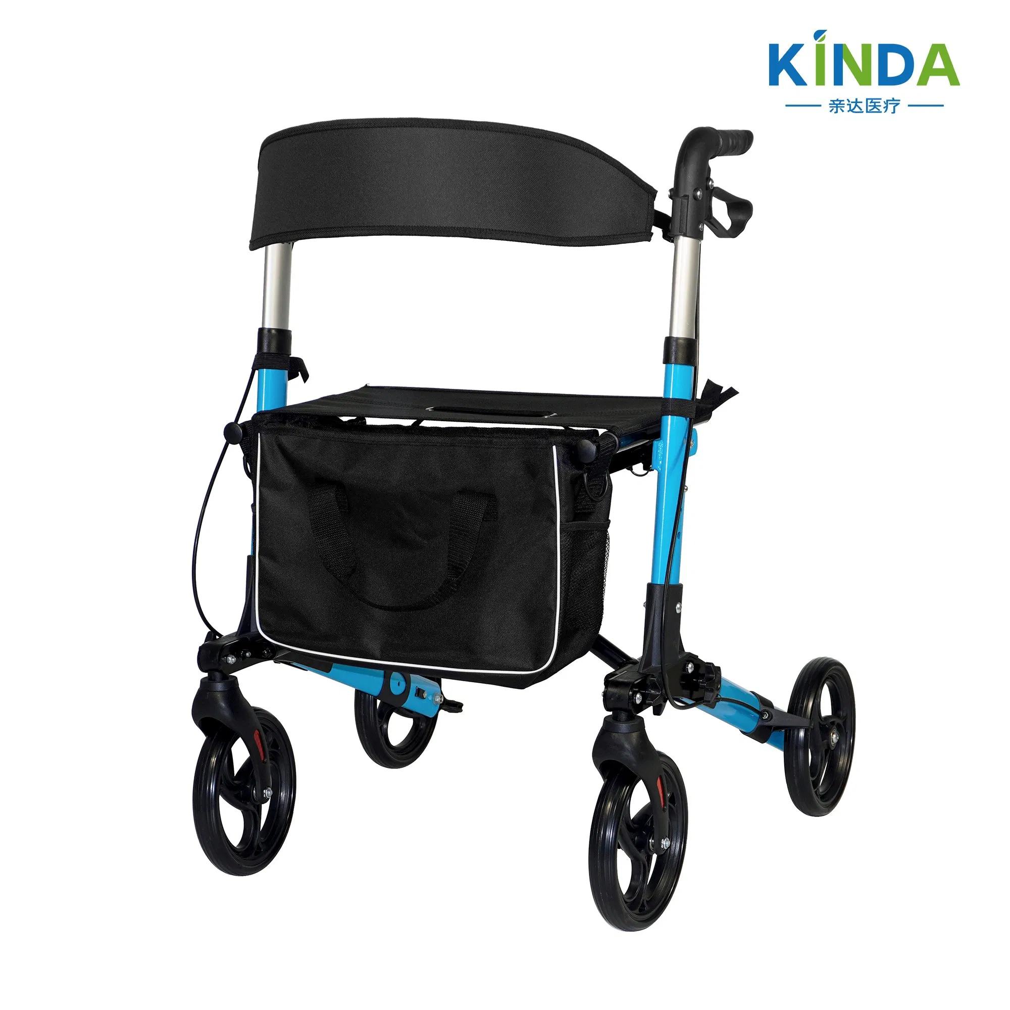 Heavy Duty Walker Rollator: Foldable Design &amp; Custom Colors