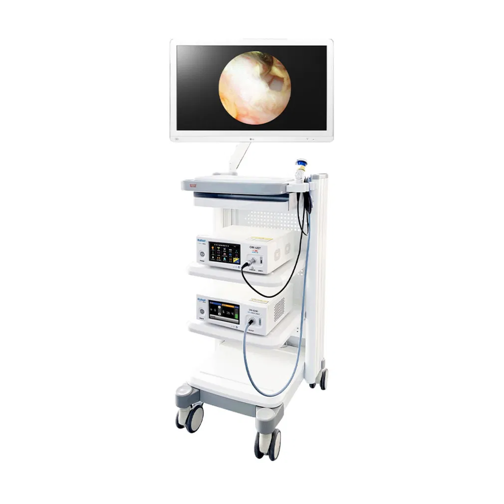 Ergonomic Touchscreen Medical Endoscopy Tower System