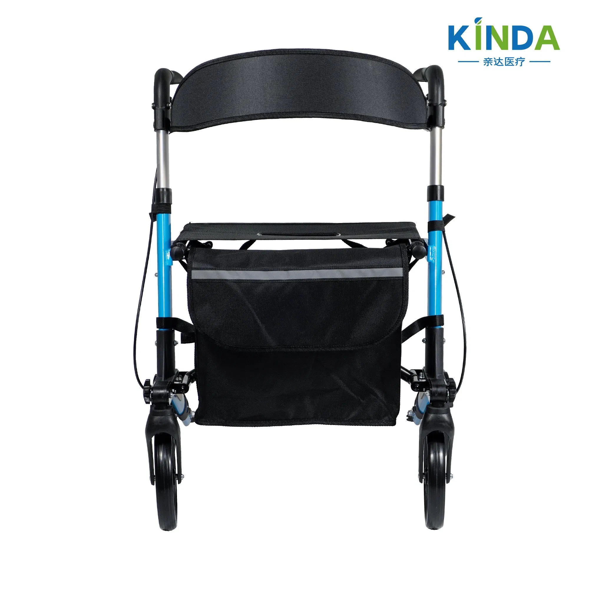 Heavy Duty Walker Rollator: Foldable Design &amp; Custom Colors