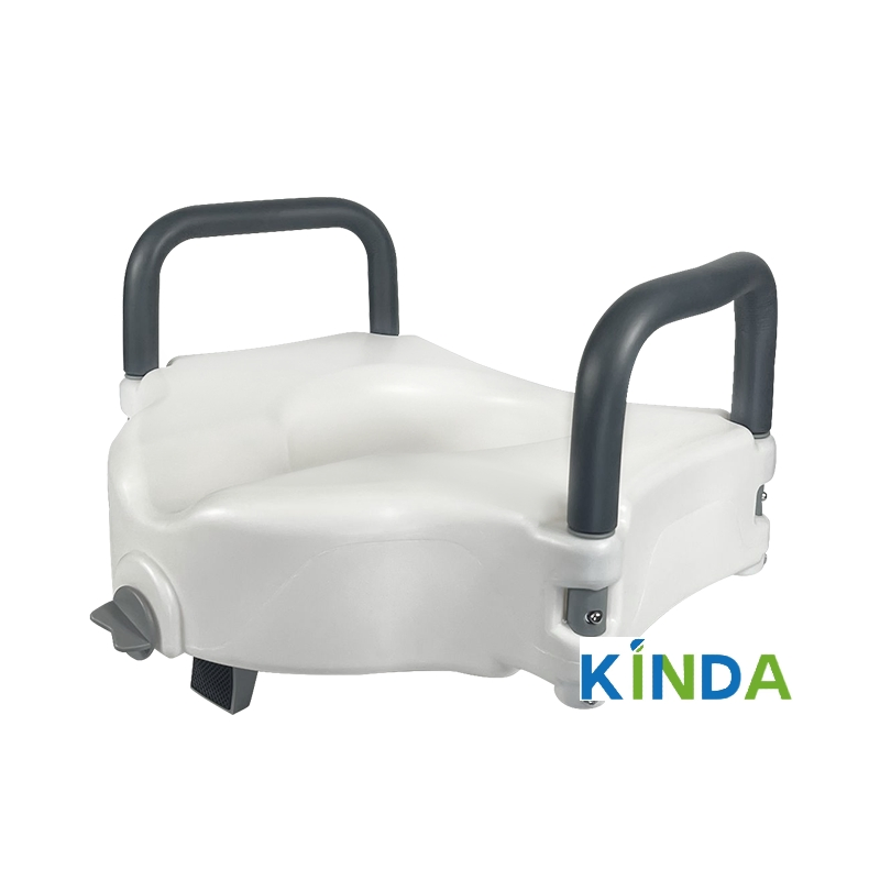 Elderly Safety Raised Toilet Seat with Non-Slip Handles