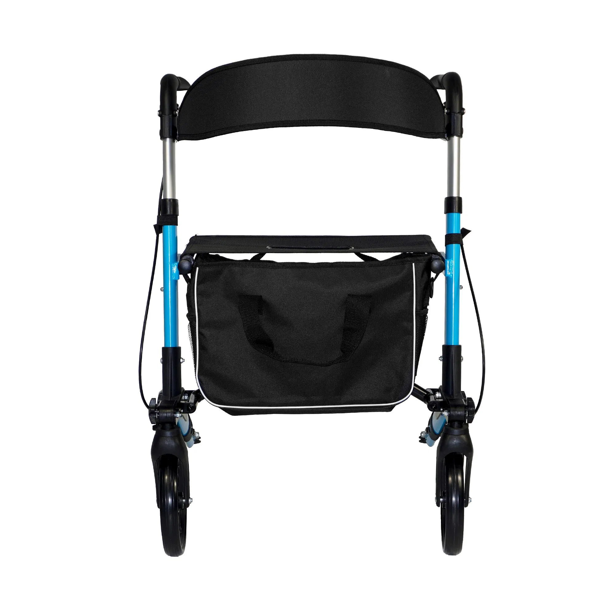 Foldable Rollator Walker with Ergonomic Handle - Reflective Storage Bag Included