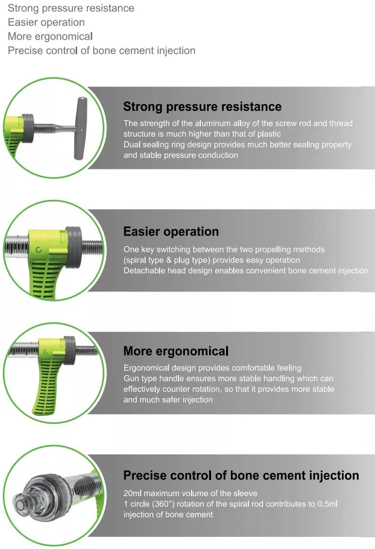 Orthopedic Instruments Cement Spiral Injections Device