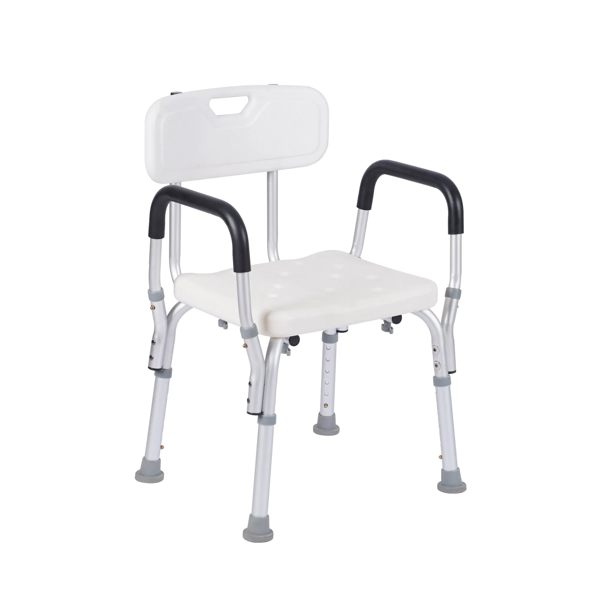 Shower Chair Bath Stool Seat with Armrest and Backrest Bath Stool Adults Elderly and Disabled