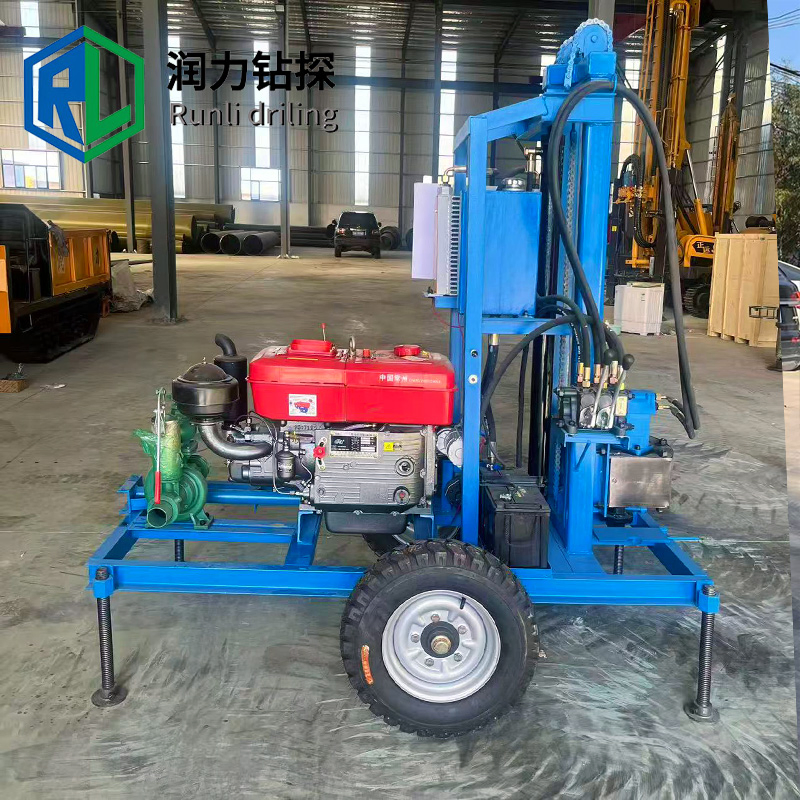 China Factory Price Mini Portable 25HP 29HP 30HP 35HP Underground Water Well Drilling Machine Drilling Rig/Machine De Forage De Puits
