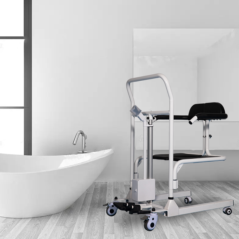 Medical Commode Chair Power Lift Chair Rechargeable Waterproof Support Shower