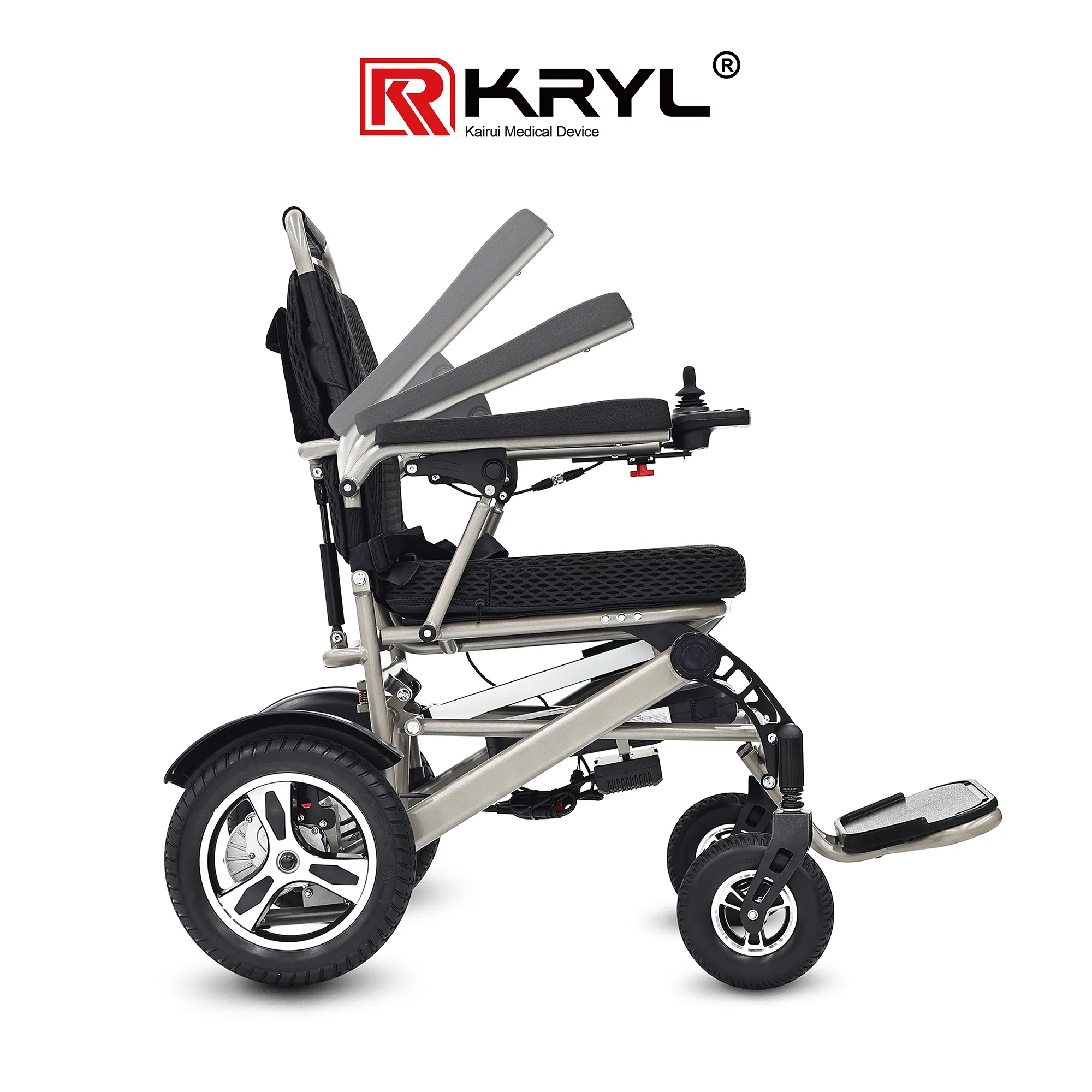 Adjustable Speed Wheelchair with Portable Design and Removable Battery