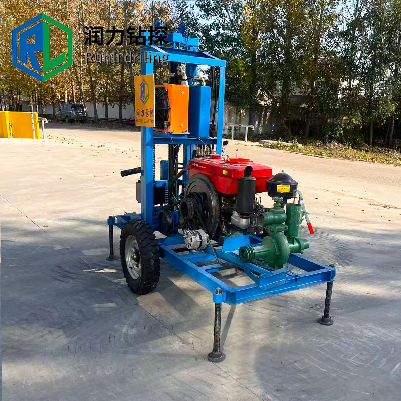 China Factory Price Mini Portable 25HP 29HP 30HP 35HP Underground Water Well Drilling Machine Drilling Rig/Machine De Forage De Puits