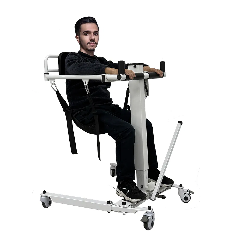 Upgrade Portable Bathroom Commode Lift for Elderly and Disabled Patient Transfer Equipment