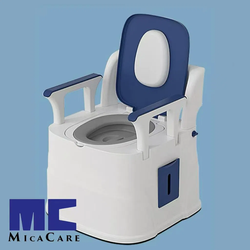 Portable Free-Standing Commode Stable Convenient Toilet Solution for Elderly and Pregnant Women