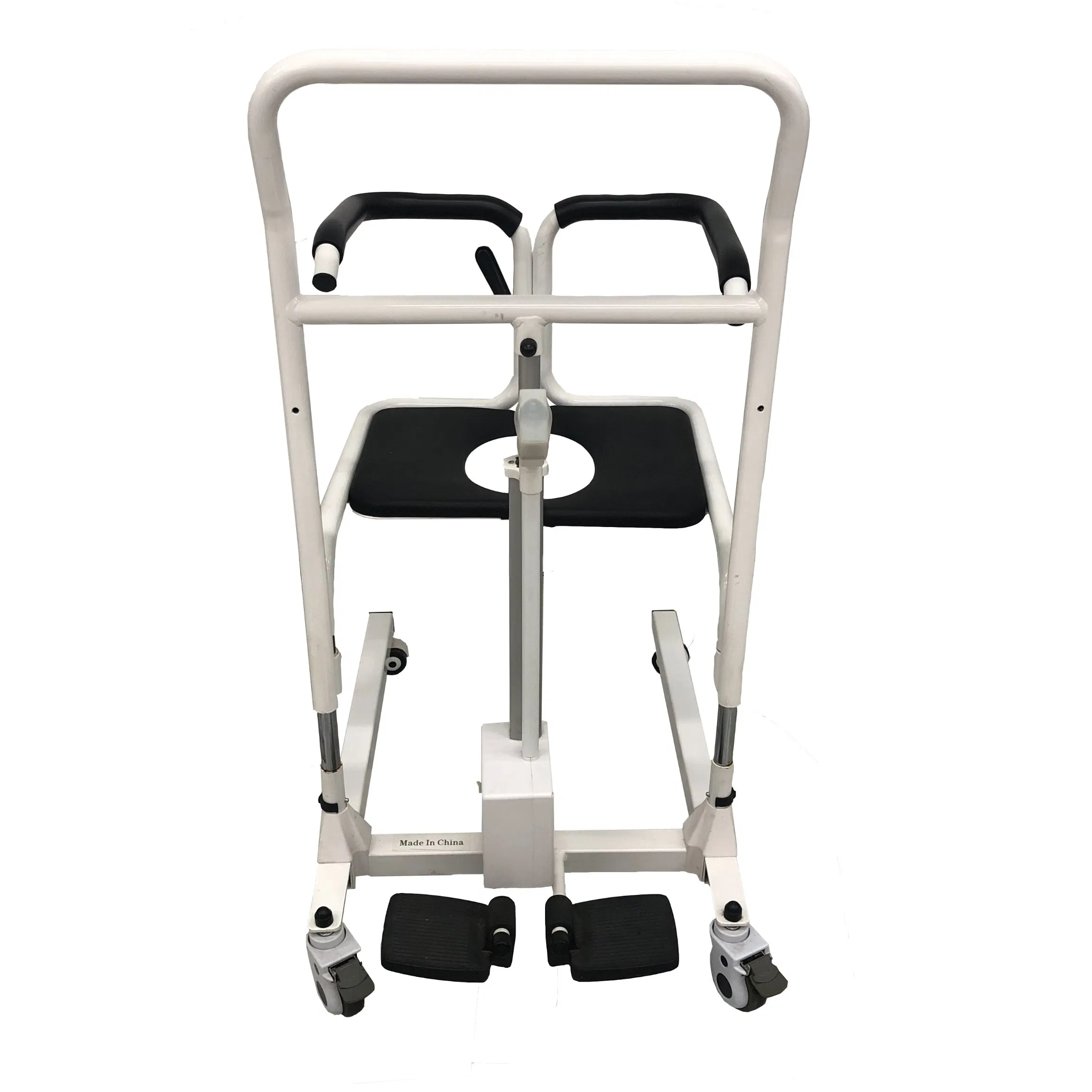 Patient Positioning Assistance Portable Transfer Commode Chair Daily Mobility Aid