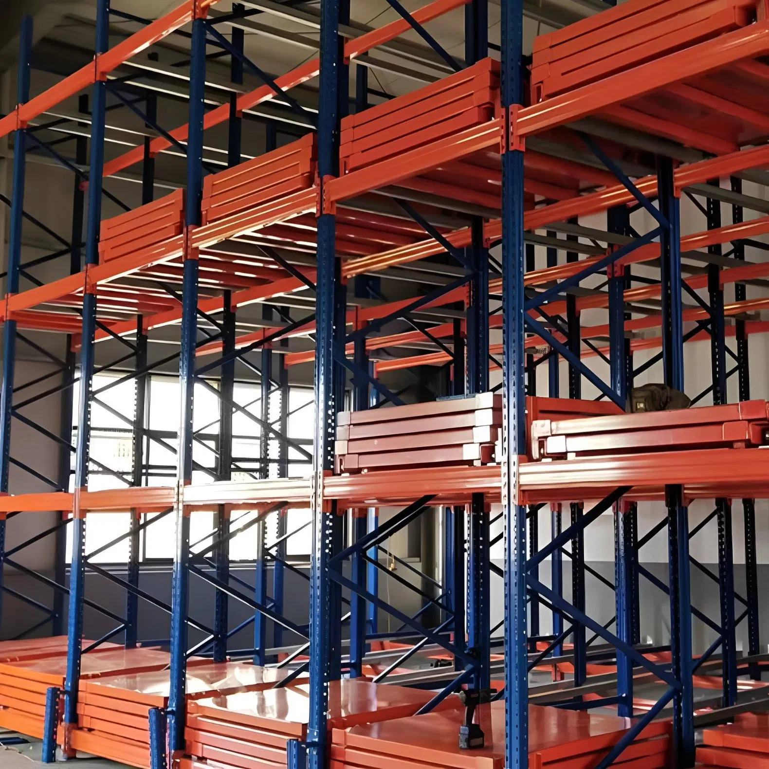 High Quality Push Back Rack System Industrial Warehouse Storage Racking Pallet Racks System Push Back Pallet Storage Racks with Good Price